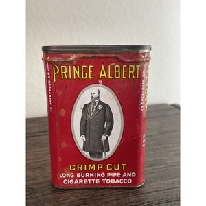 🔥 Vintage Prince Albert Crimp Cut Tobacco Tin 💎 R.J. Reynolds ✅Ships Fast